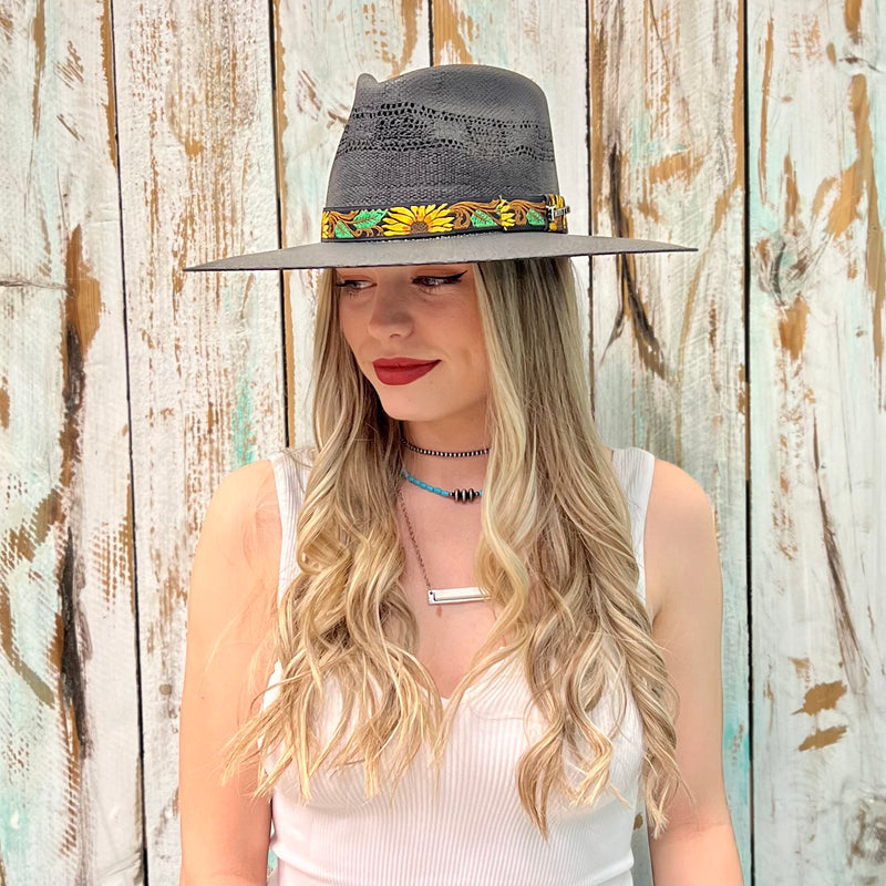 Rolling Around In The Sunflowers Straw Hat | shirtandskin