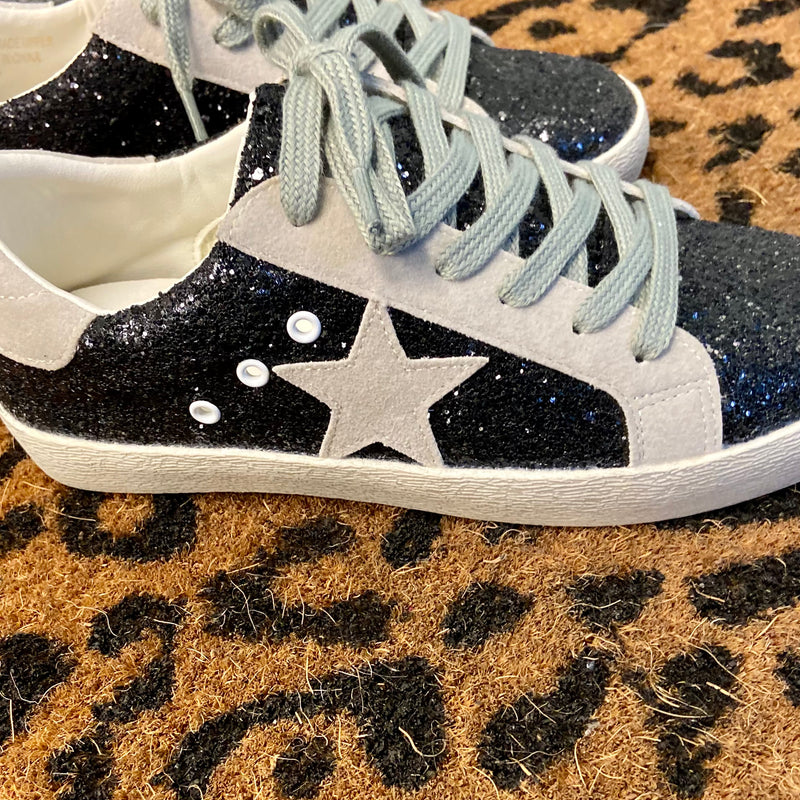 Midnight Glazed Star Sneakers | shirtandskin