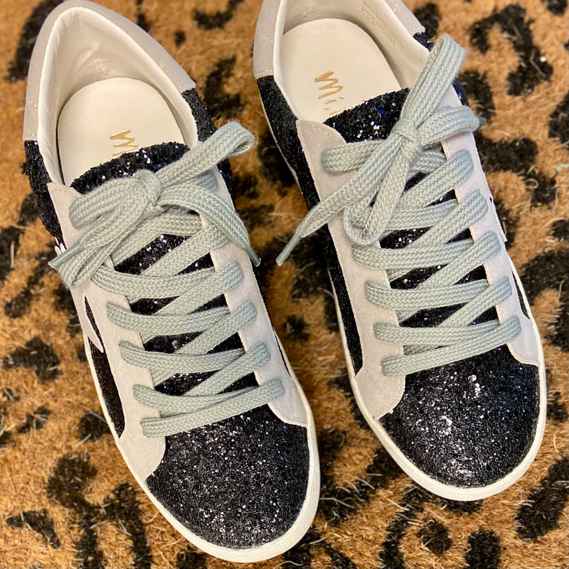 Midnight Glazed Star Sneakers | shirtandskin