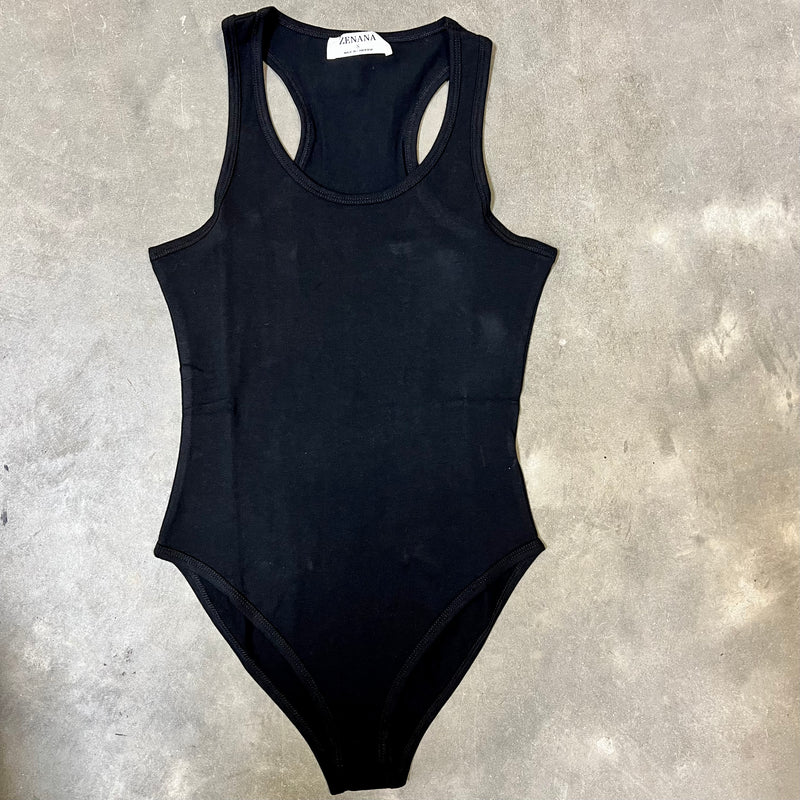 Zenana Racerback Tank Bodysuit | shirtandskin