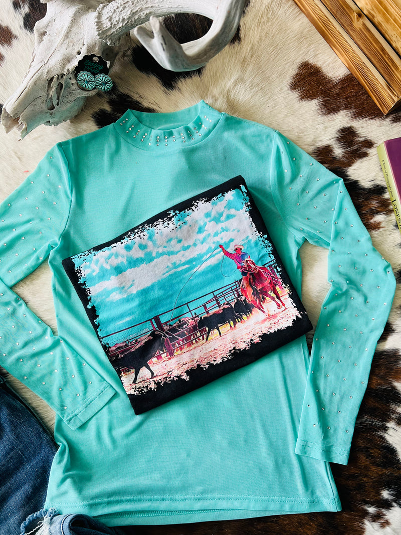 Turquoise Trouble Top | shirtandskin