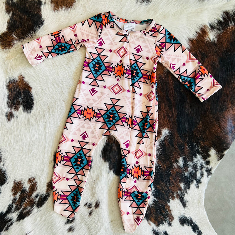 Baby Gorgeous Aztec Sleeper | shirtandskin